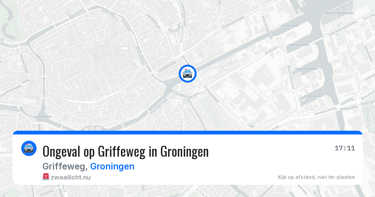 Ongeval op Griffeweg in Groningen — 4 mei 2026