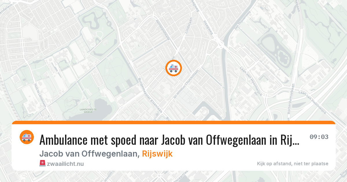 Ambulance met spoed naar Jacob van Offwegenlaan in Rijswijk — 16 feb 2026