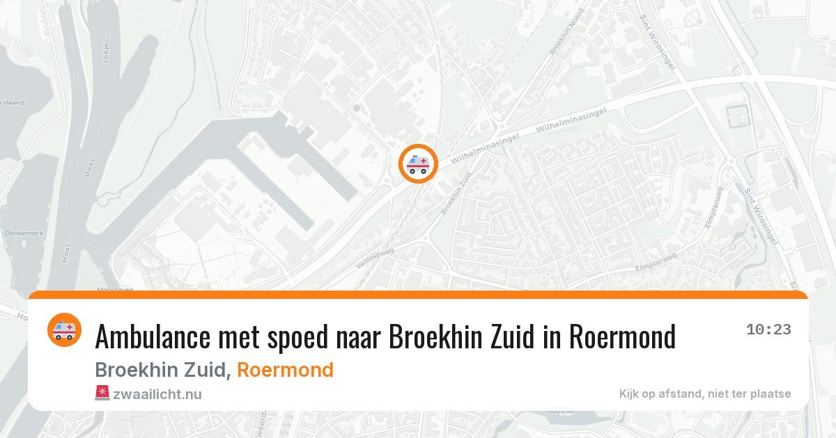 Ambulance met spoed naar Broekhin Zuid in Roermond — 28 jan 2026