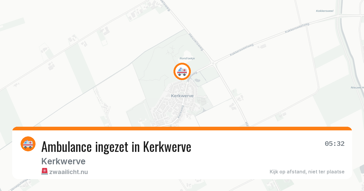 Ambulance ingezet in Kerkwerve — 15 jul 2026