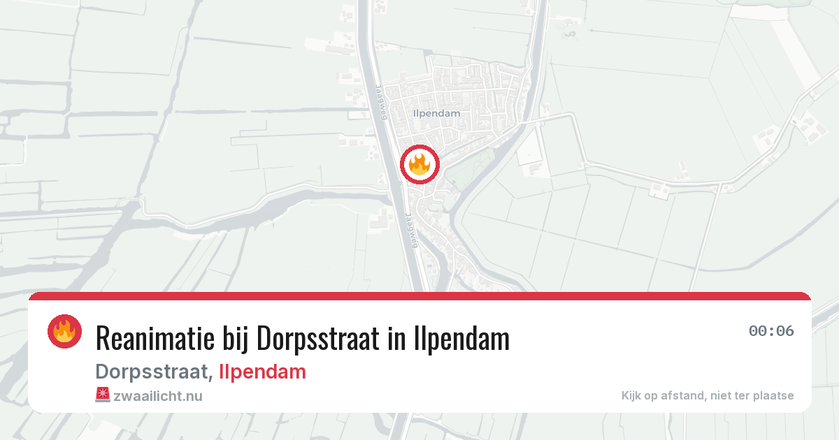 Reanimatie bij Dorpsstraat in Ilpendam — 17 jul 2026