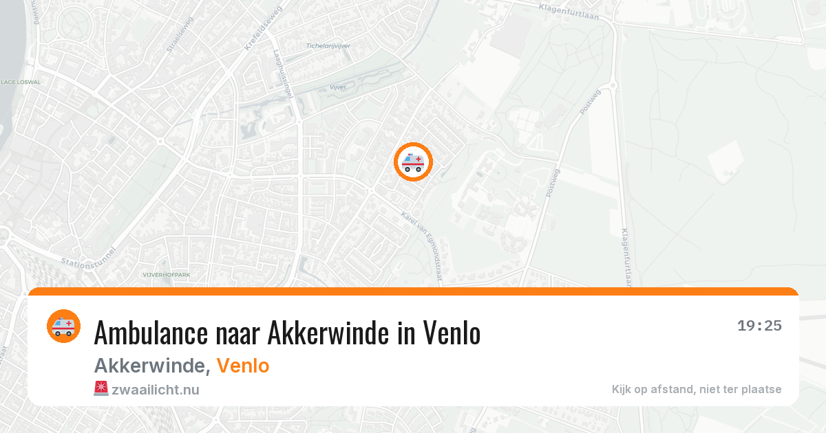 Ambulance naar Akkerwinde in Venlo — 3 jul 2026