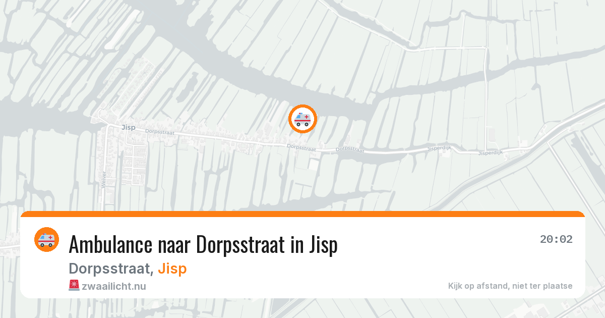 Ambulance naar Dorpsstraat in Jisp — 3 feb 2026