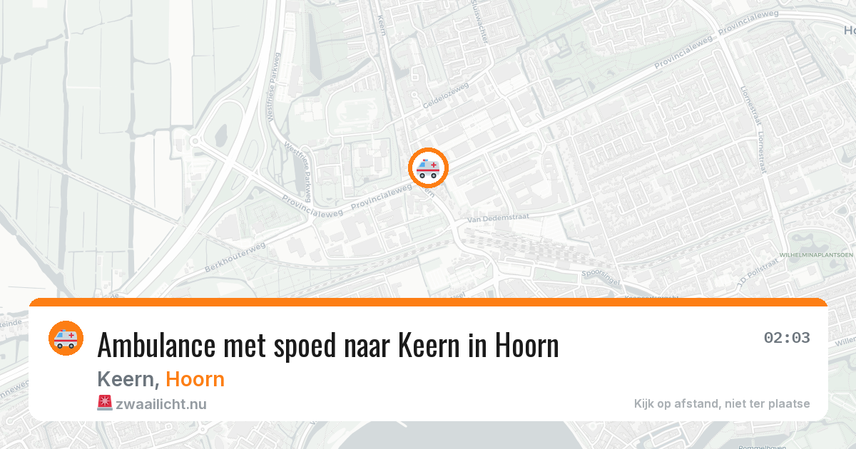 Ambulance met spoed naar Keern in Hoorn — 19 mei 2026
