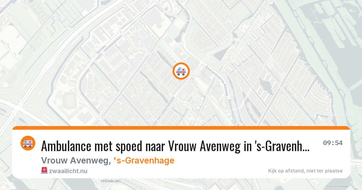 Ambulance met spoed naar Vrouw Avenweg in 's-Gravenhage — 25 mrt 2026