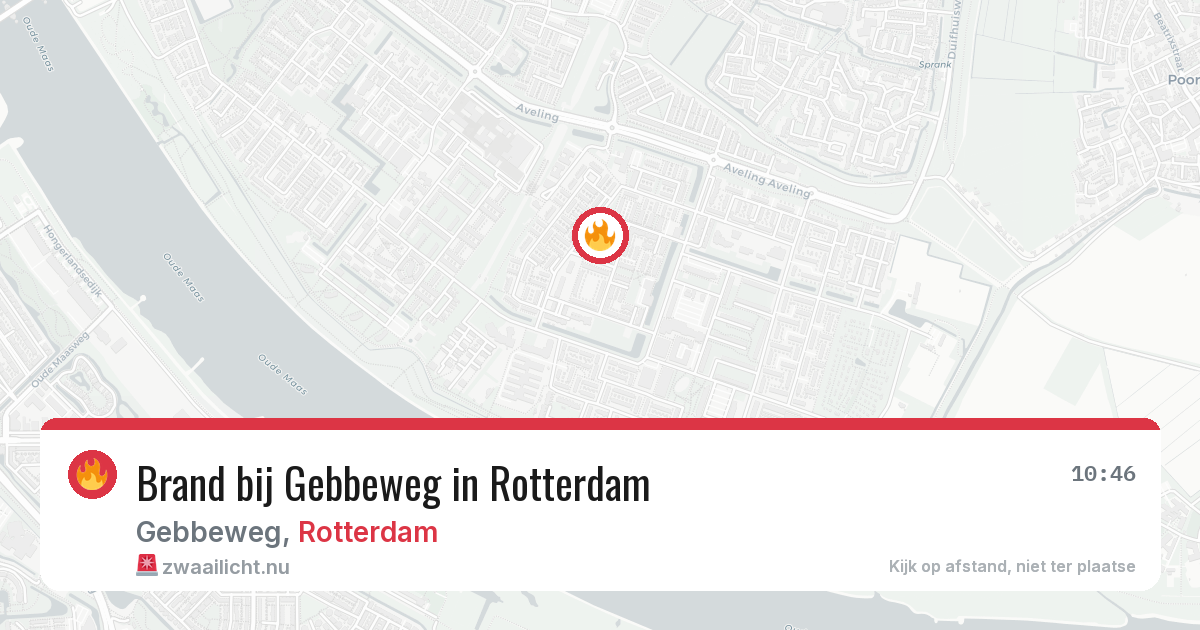 Brand bij Gebbeweg in Rotterdam — 23 jul 2026