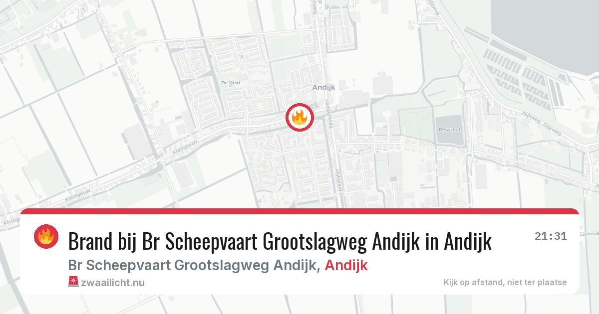Brand bij Br Scheepvaart Grootslagweg Andijk in Andijk — 24 mei 2026