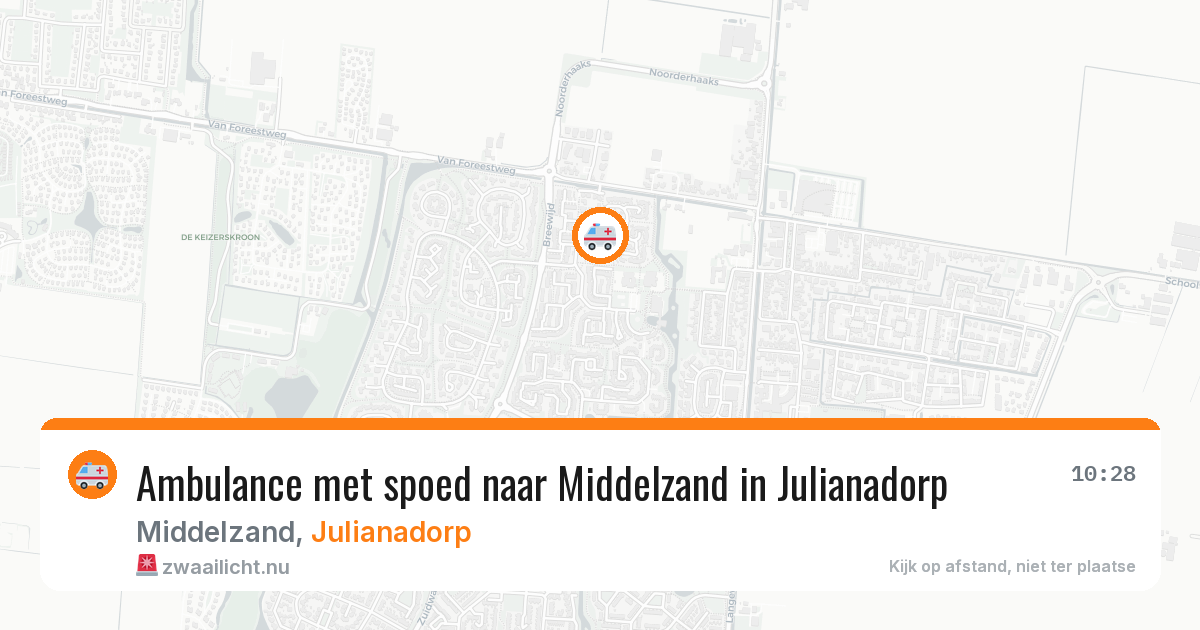 Ambulance met spoed naar Middelzand in Julianadorp — 6 jun 2026