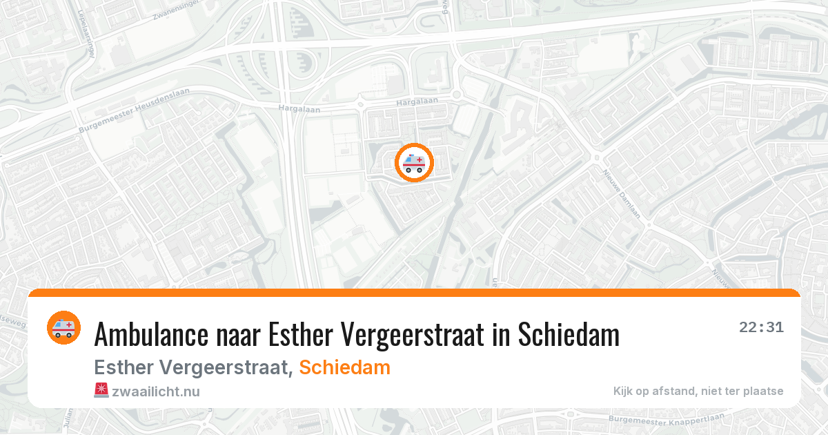 Ambulance naar Esther Vergeerstraat in Schiedam — 15 jul 2026