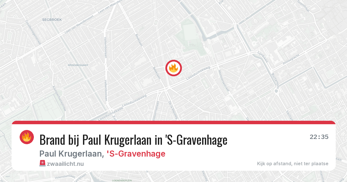 Brand bij Paul Krugerlaan in 'S-Gravenhage — 2 jun 2026