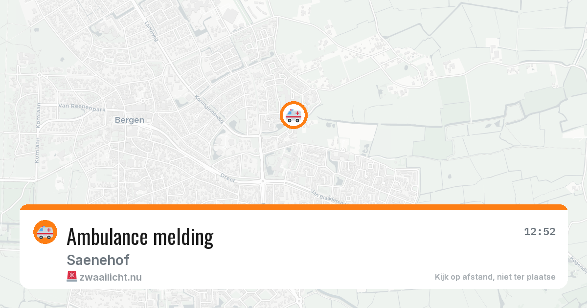 Ambulance melding — 4 jun 2026