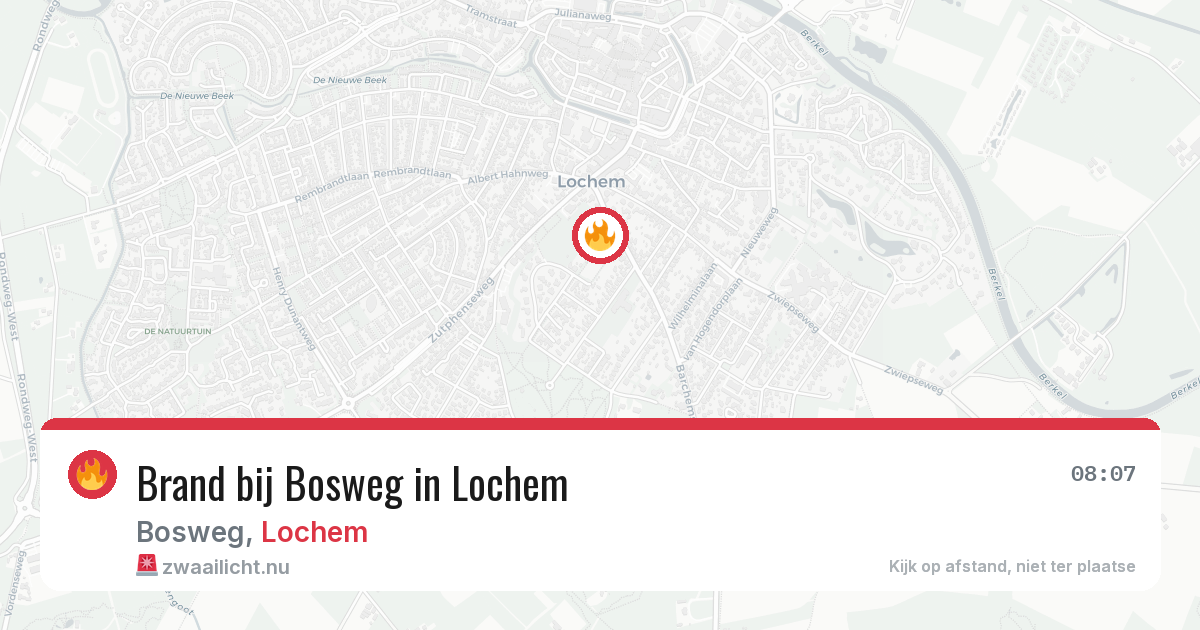 Brand bij Bosweg in Lochem — 16 jul 2026