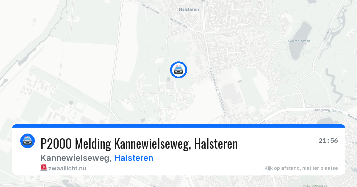 P2000 Melding Kannewielseweg, Halsteren — 18 apr 2026