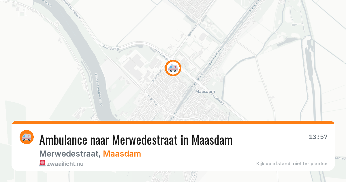 Ambulance naar Merwedestraat in Maasdam — 7 apr 2026