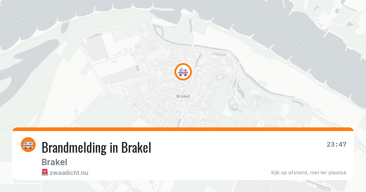 Brandmelding in Brakel — 21 jul 2026