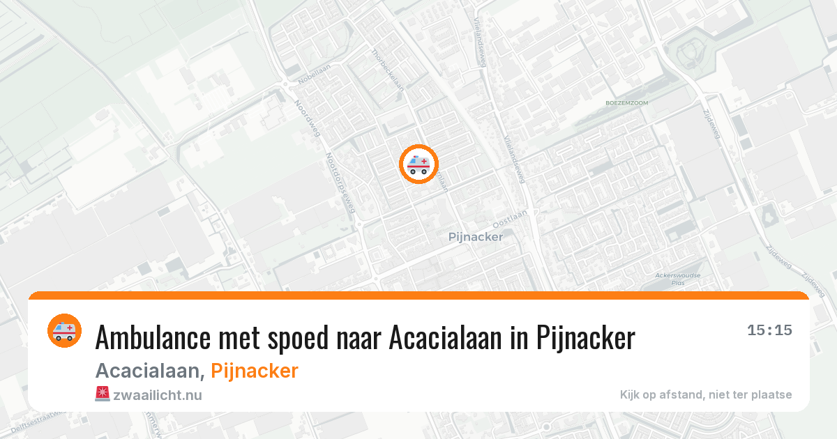 Ambulance met spoed naar Acacialaan in Pijnacker — 5 mei 2026
