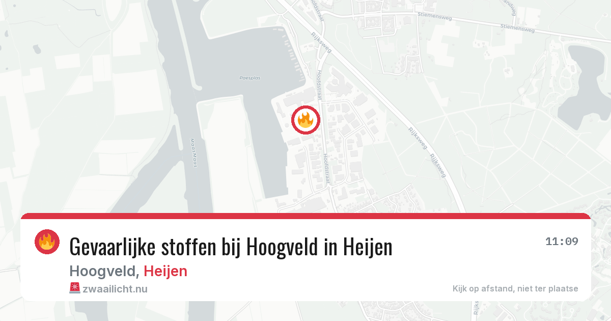 Gevaarlijke stoffen bij Hoogveld in Heijen — 24 mei 2026
