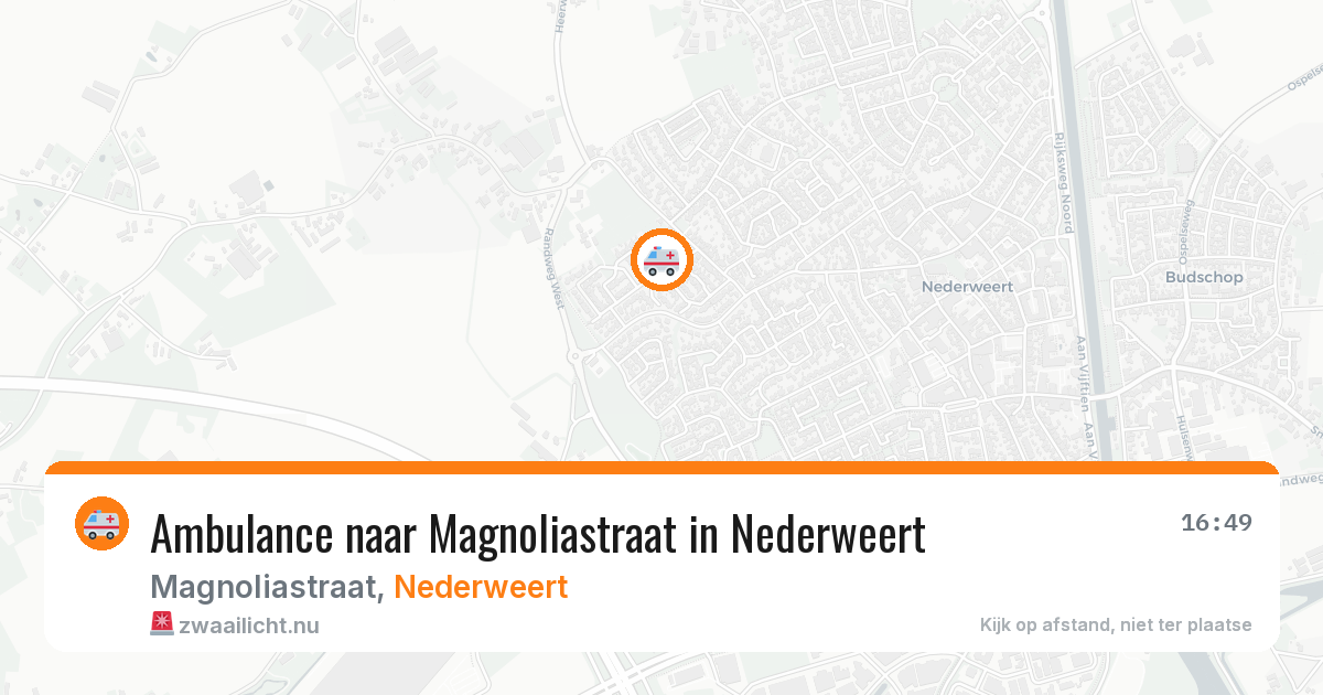 Ambulance naar Magnoliastraat in Nederweert — 14 jul 2026