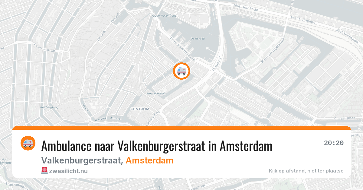 Ambulance naar Valkenburgerstraat in Amsterdam — 26 jul 2026