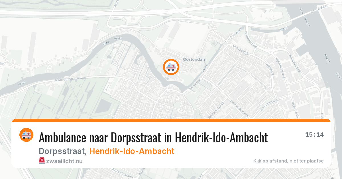 Ambulance naar Dorpsstraat in Hendrik-Ido-Ambacht — 27 mei 2026