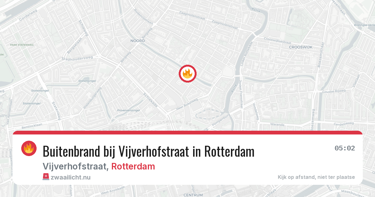 Buitenbrand bij Vijverhofstraat in Rotterdam — 4 jun 2026