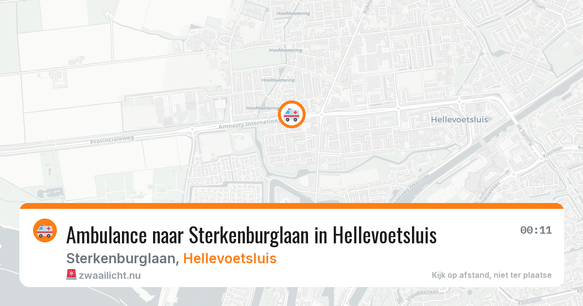 Ambulance naar Sterkenburglaan in Hellevoetsluis — 15 jul 2026