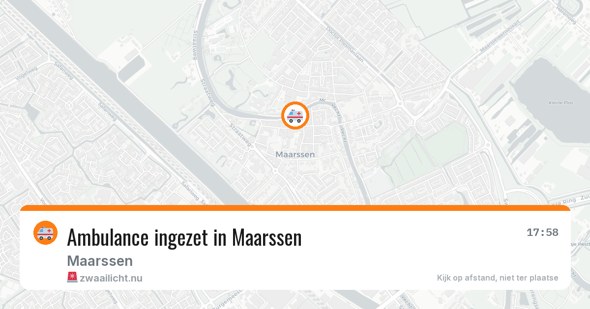 Ambulance ingezet in Maarssen — 11 jul 2026