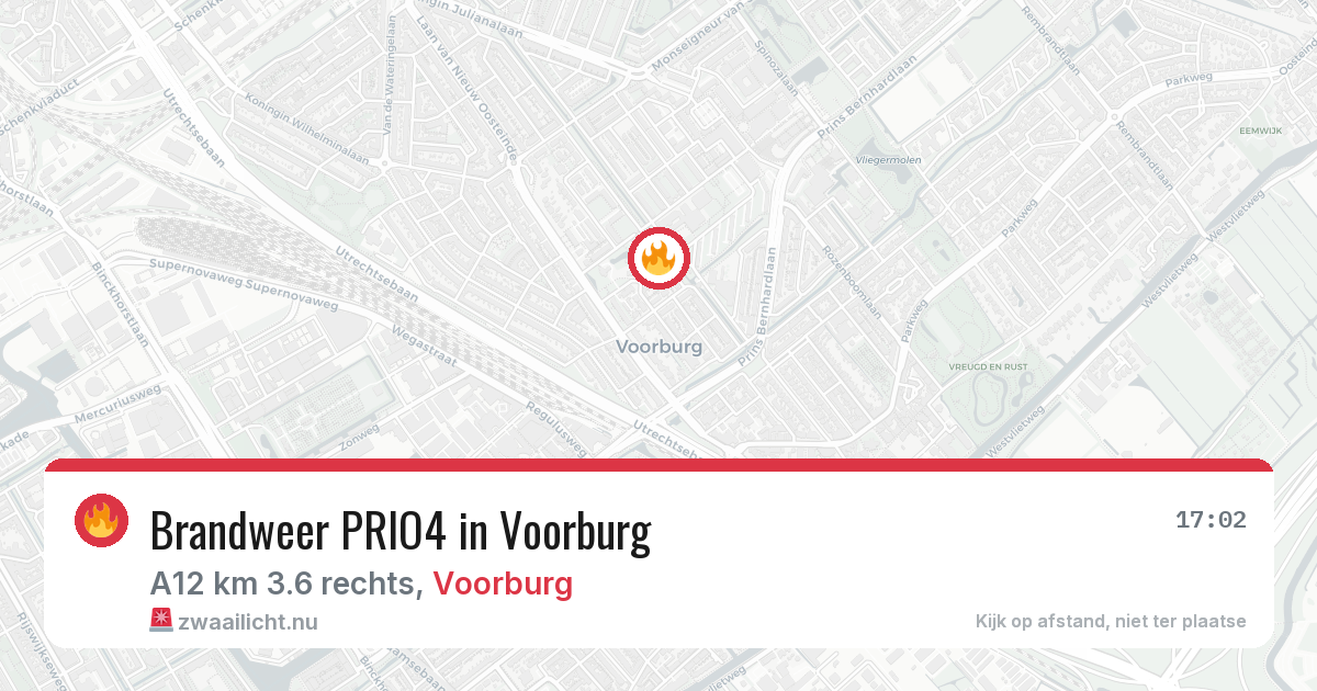 Brandweer PRIO4 in Voorburg — 4 apr 2026 | 🚨 Zwaailicht.nu