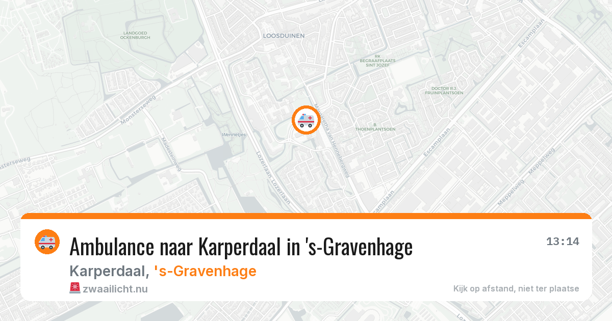 Ambulance naar Karperdaal in 's-Gravenhage — 3 jun 2026