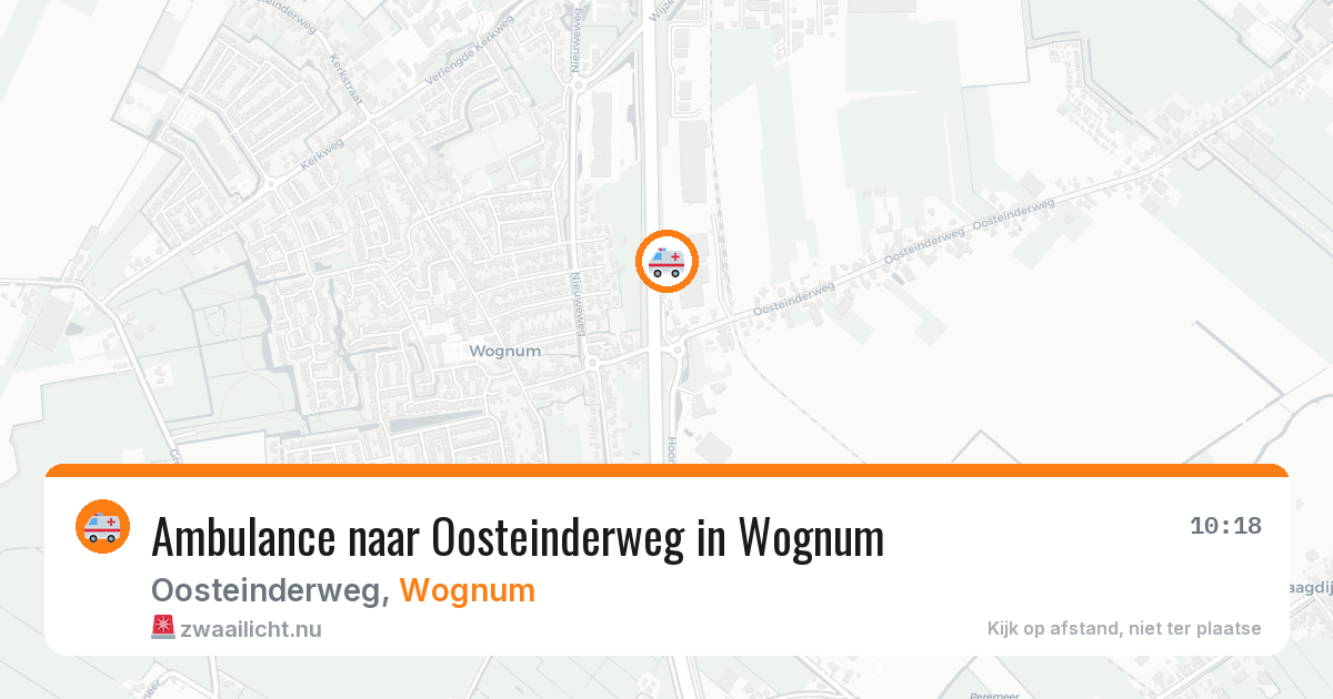 Ambulance naar Oosteinderweg in Wognum — 22 apr 2026
