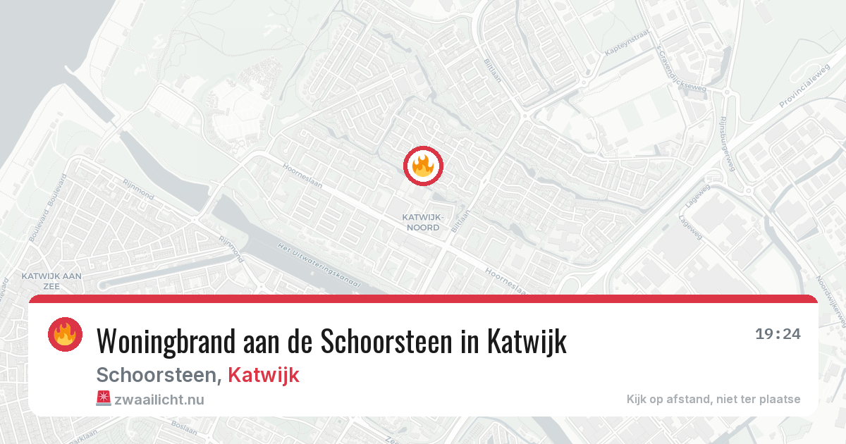 Woningbrand aan de Schoorsteen in Katwijk — 31 mrt 2026