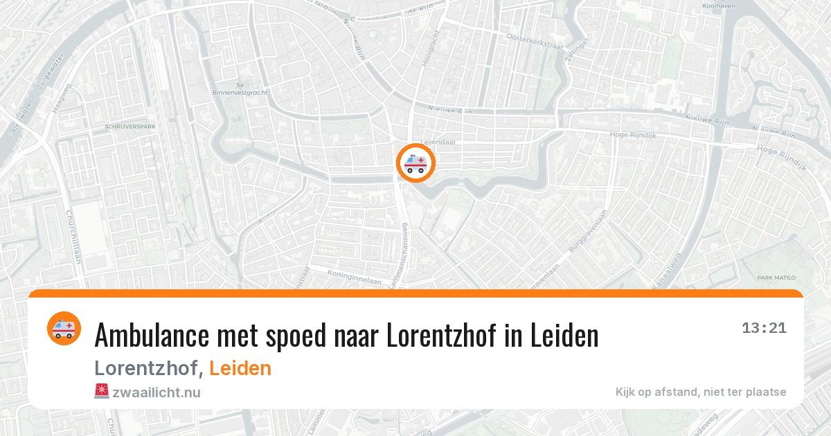 Ambulance met spoed naar Lorentzhof in Leiden — 17 feb 2026