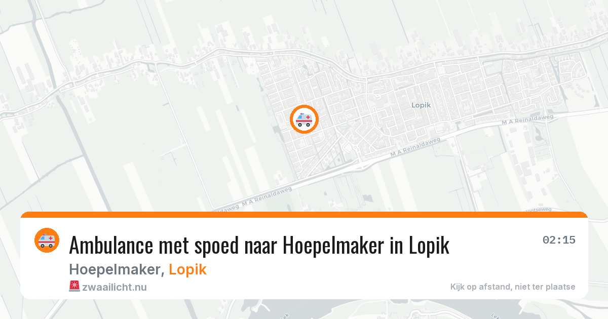 Ambulance met spoed naar Hoepelmaker in Lopik — 5 feb 2026