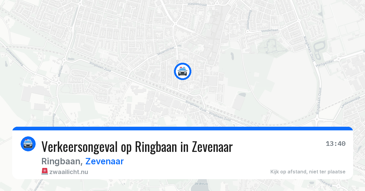 Verkeersongeval op Ringbaan in Zevenaar — 1 apr 2026