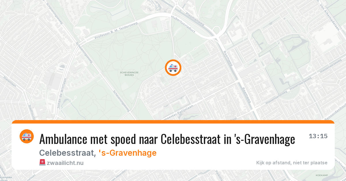 Ambulance met spoed naar Celebesstraat in 's-Gravenhage — 2 jun 2026
