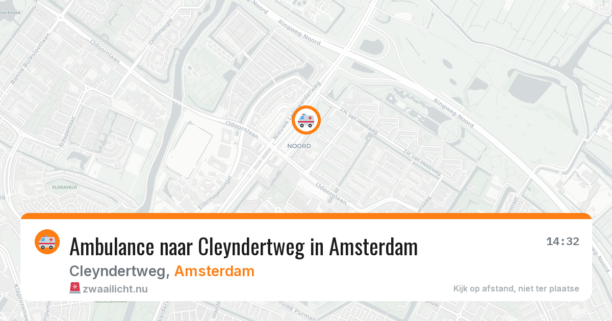 Ambulance naar Cleyndertweg in Amsterdam — 3 jun 2026