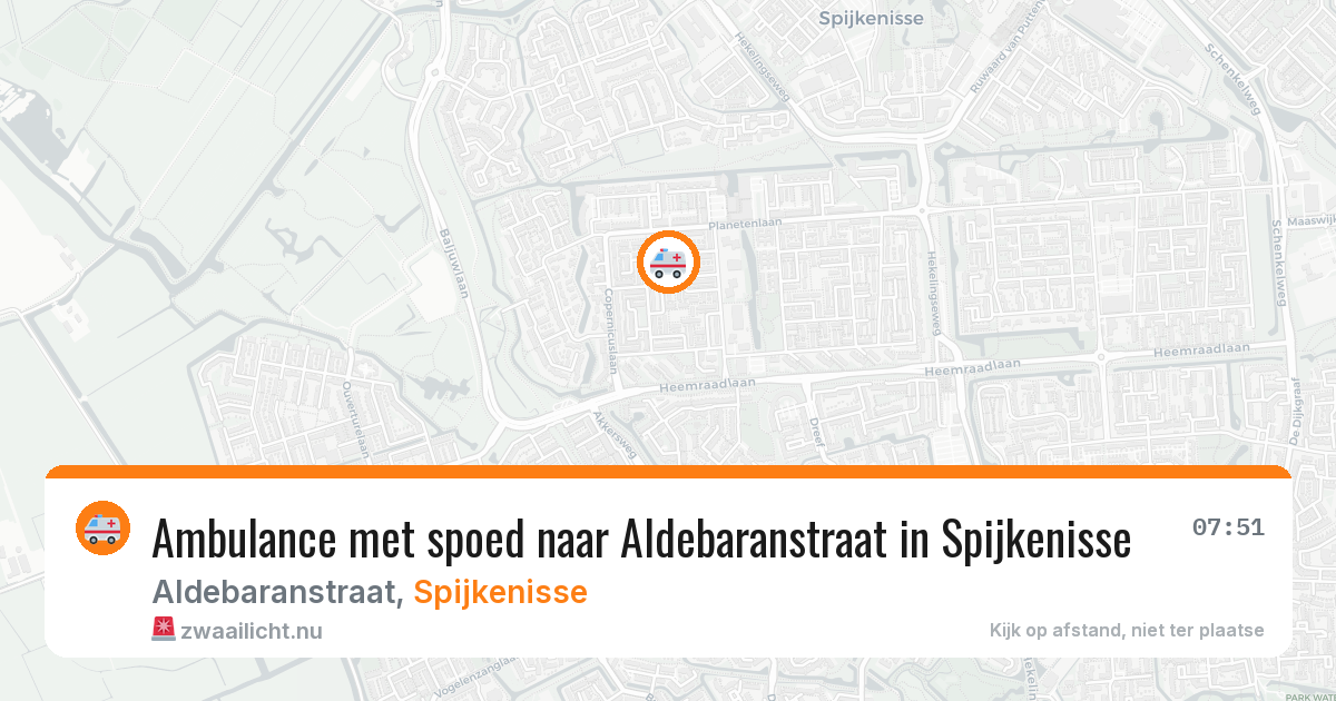 Ambulance met spoed naar Aldebaranstraat in Spijkenisse — 6 jun 2026