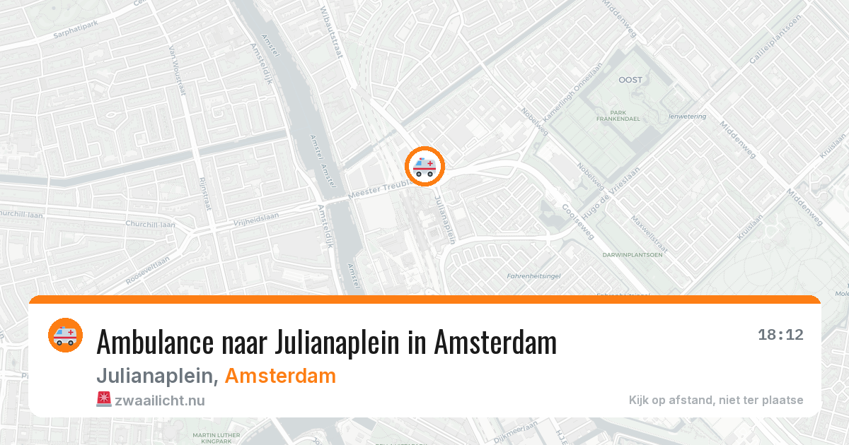 Ambulance naar Julianaplein in Amsterdam — 30 mei 2026