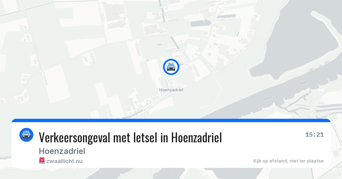 Verkeersongeval met letsel in Hoenzadriel — 30 jan 2026