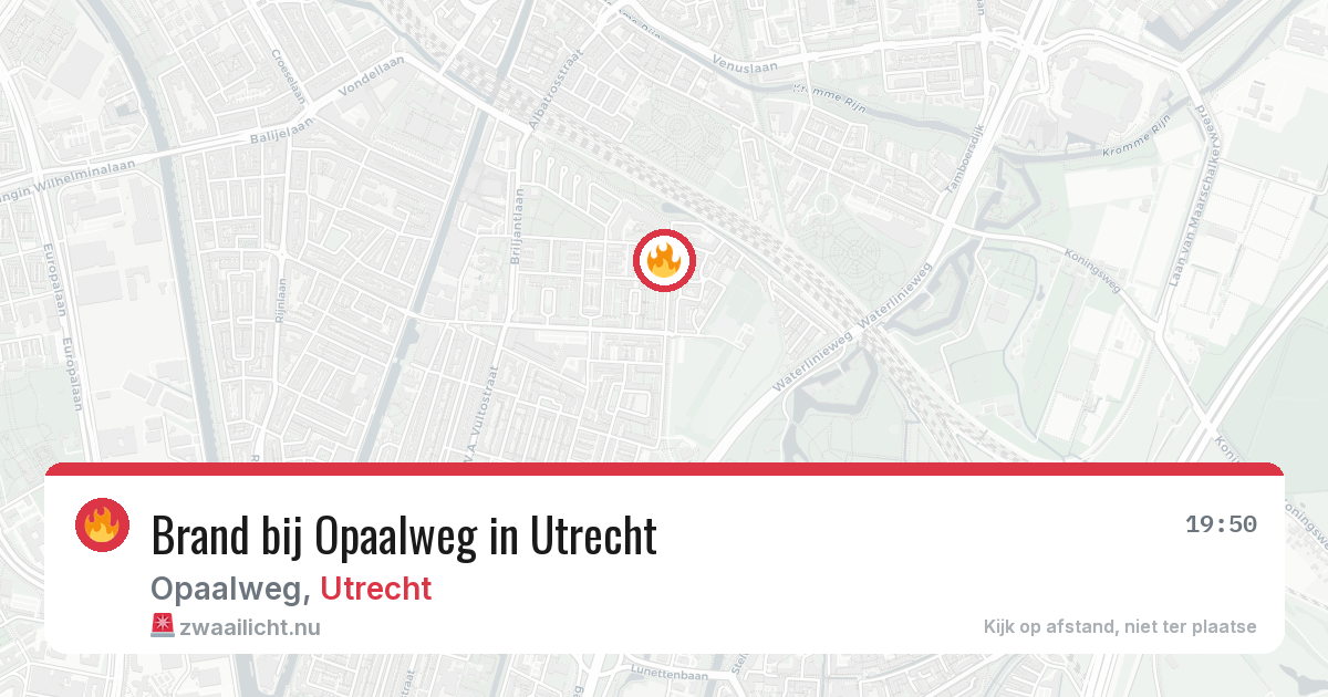 Brand bij Opaalweg in Utrecht — 7 mei 2026