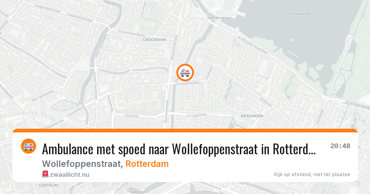 Ambulance met spoed naar Wollefoppenstraat in Rotterdam — 31 mrt 2026