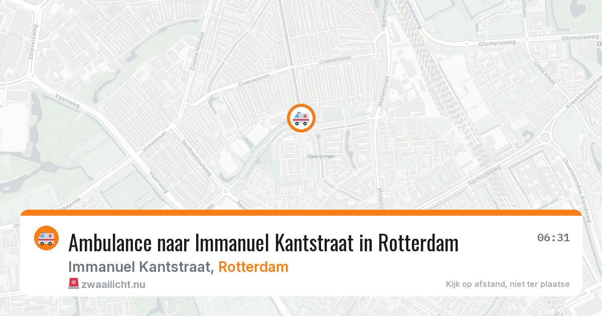 Ambulance naar Immanuel Kantstraat in Rotterdam — 13 jul 2026