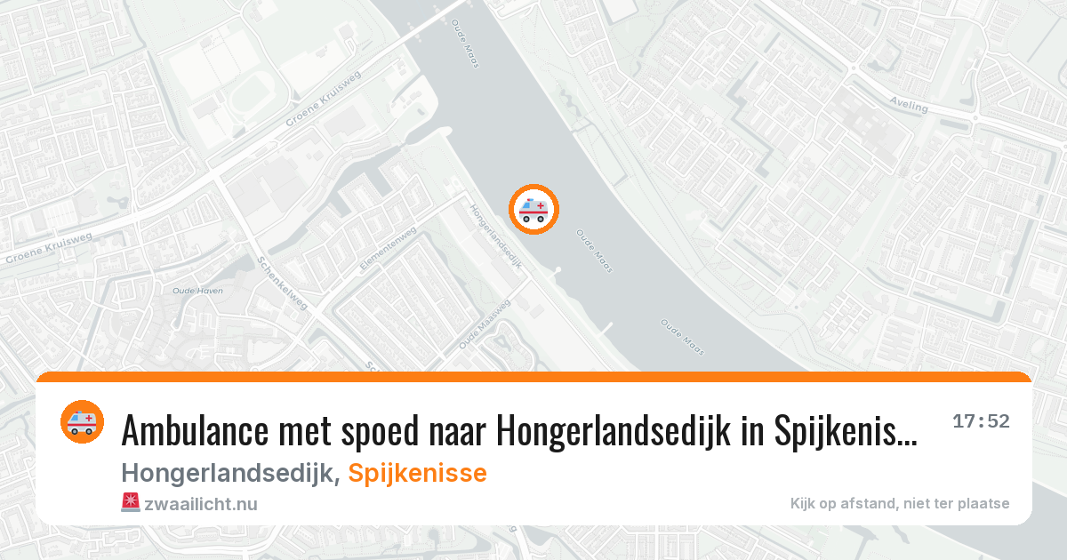 Ambulance met spoed naar Hongerlandsedijk in Spijkenisse — 1 apr 2026