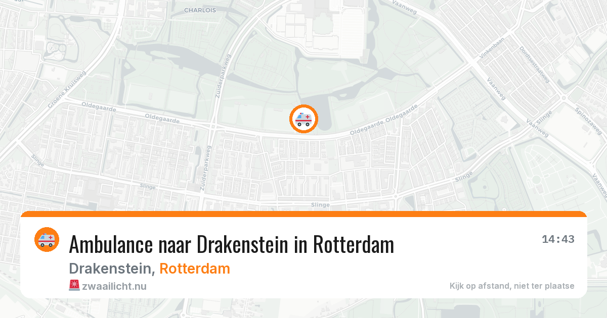 Ambulance naar Drakenstein in Rotterdam — 23 jul 2026