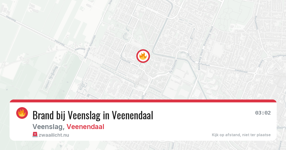 Brand bij Veenslag in Veenendaal — 22 jan 2026