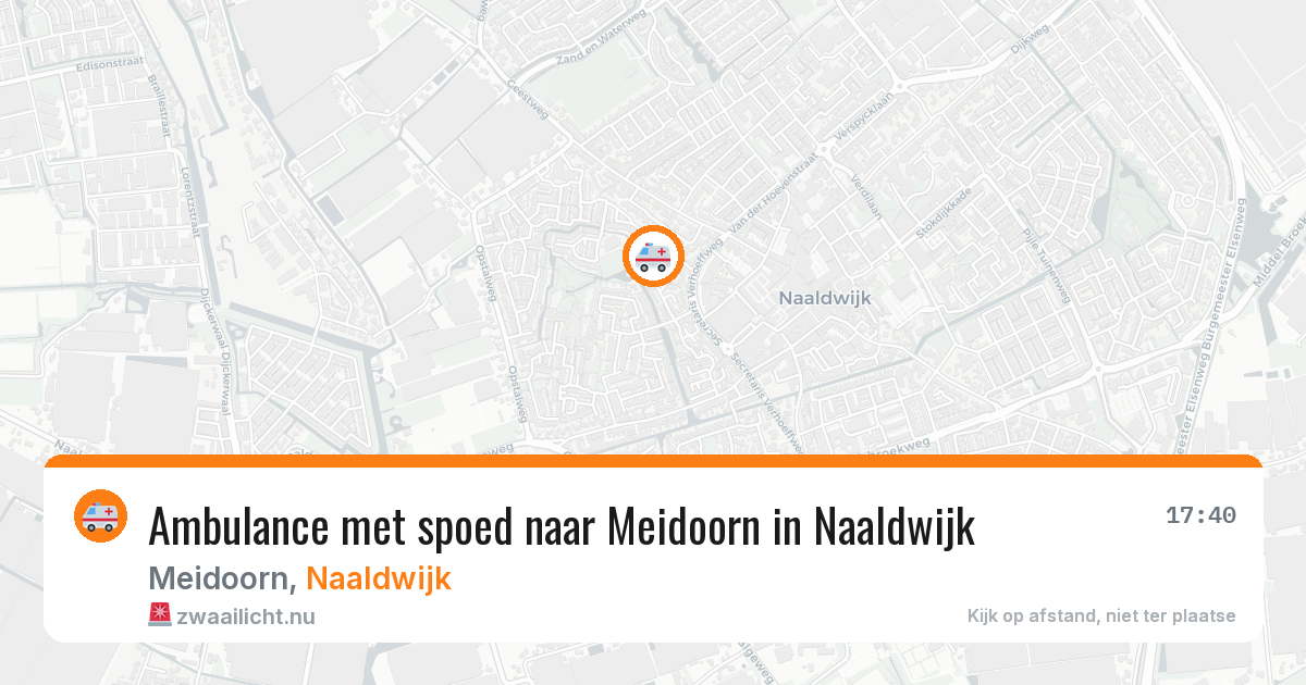 Ambulance met spoed naar Meidoorn in Naaldwijk — 2 mei 2026
