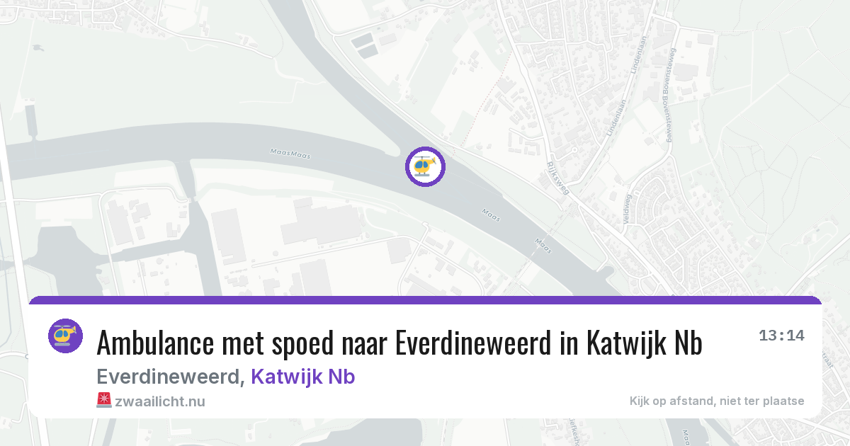 Ambulance met spoed naar Everdineweerd in Katwijk Nb — 12 apr 2026