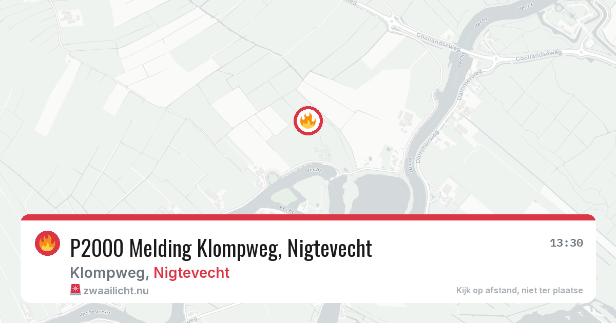 P2000 Melding Klompweg, Nigtevecht — 31 jan 2026