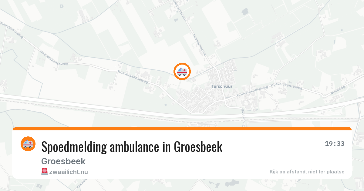Spoedmelding ambulance in Groesbeek — 27 jan 2026