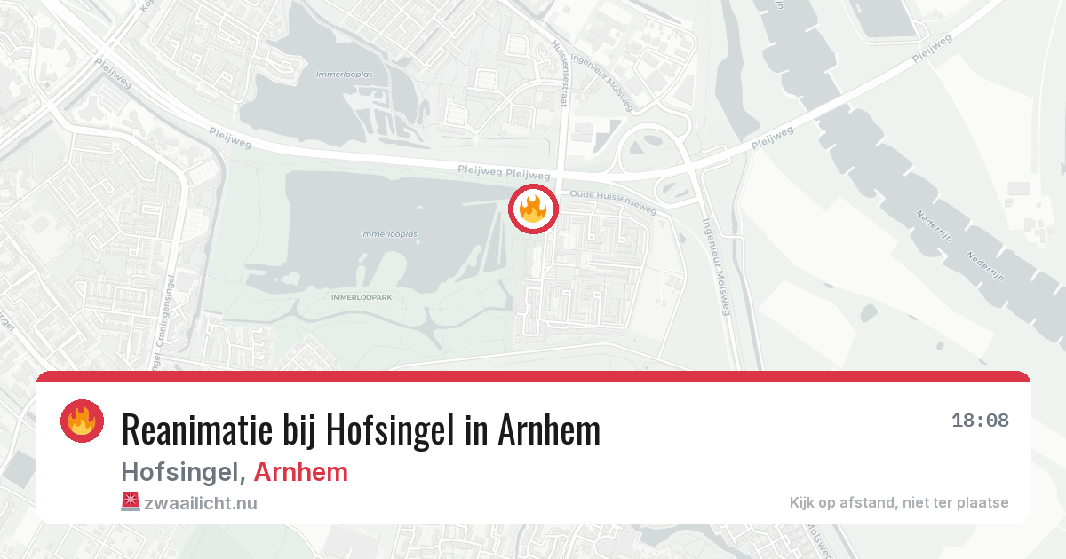 Reanimatie bij Hofsingel in Arnhem — 2 jun 2026